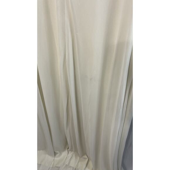 B. Smart Chiffon Gown Women 13/14 Ivory Formal - Picture 13 of 14